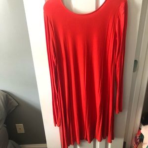 Coral/orange dress